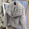 Палто от еко косъм Silver Luxe - снимка 2