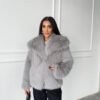 Палто от еко косъм Silver Luxe