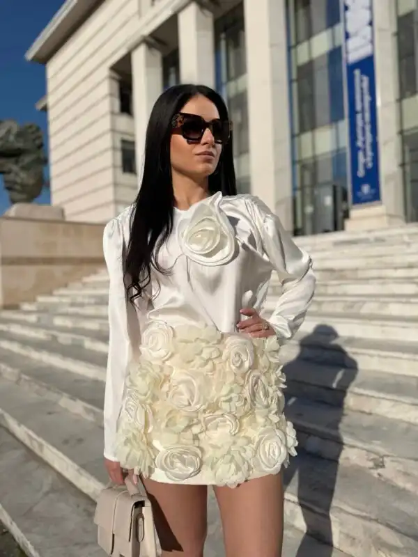 Сатенена пола Rose - снимка 6