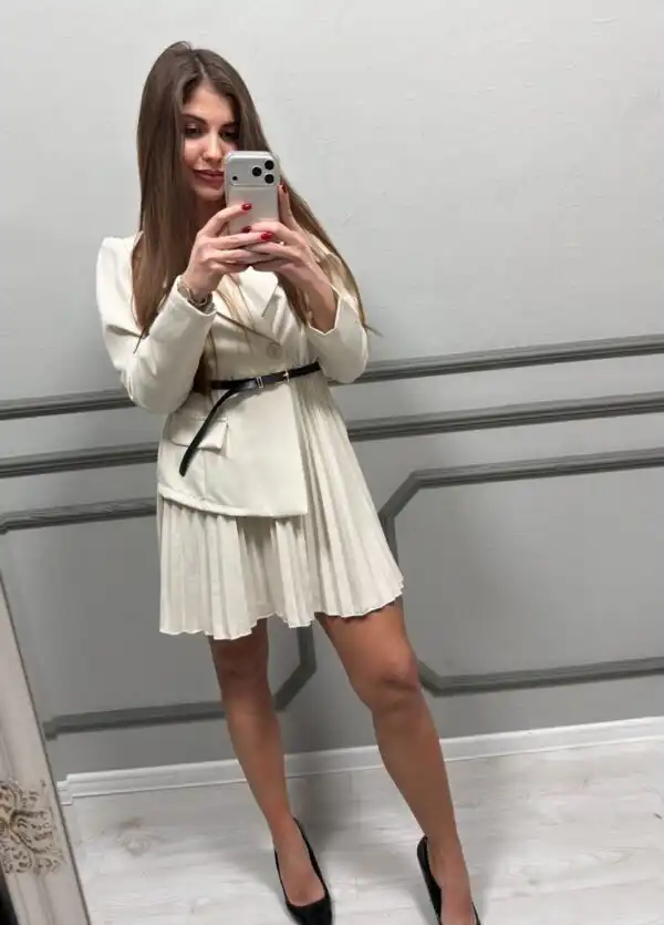 Рокля Beige Chic - снимка 2