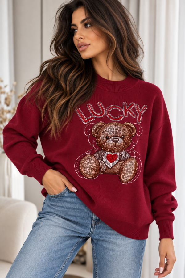 Пуловер Teddy knit glow - снимка 2