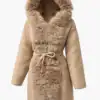 Жилетка Lux beige fur - снимка 2