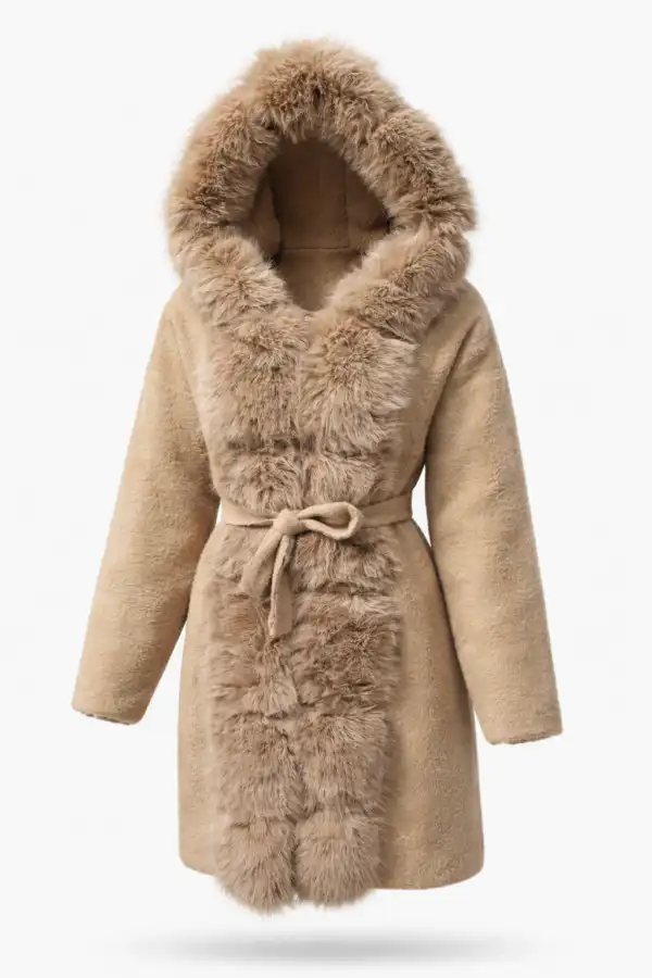 Жилетка Lux beige fur - снимка 2