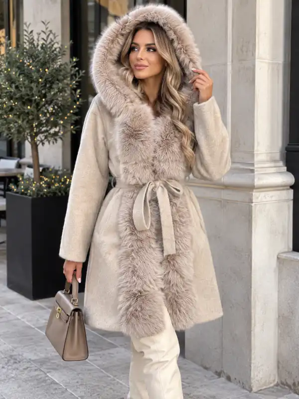 Жилетка Lux beige fur