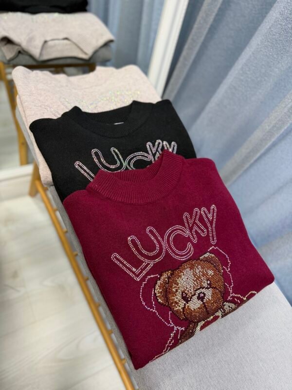 Пуловер Teddy knit glow - снимка 3