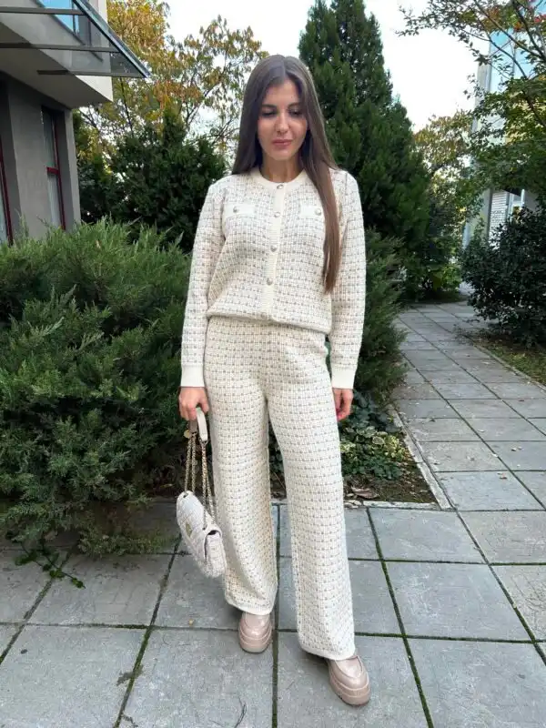 Сет плетиво "Beige set knit"