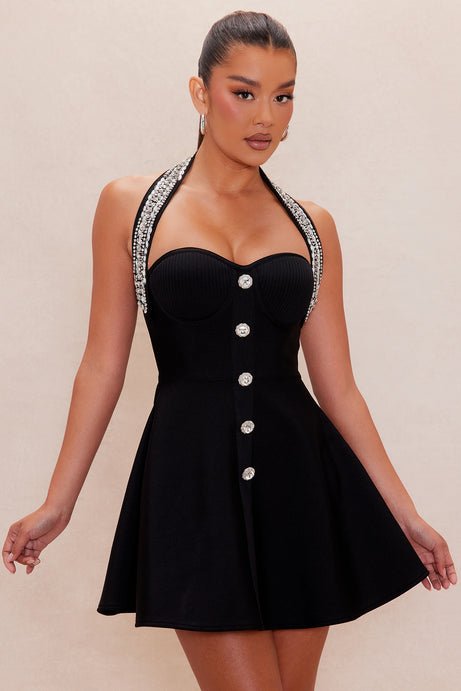 Бандажна рокля Black pearl