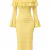 Рокля Rosé Ruffle - снимка 2