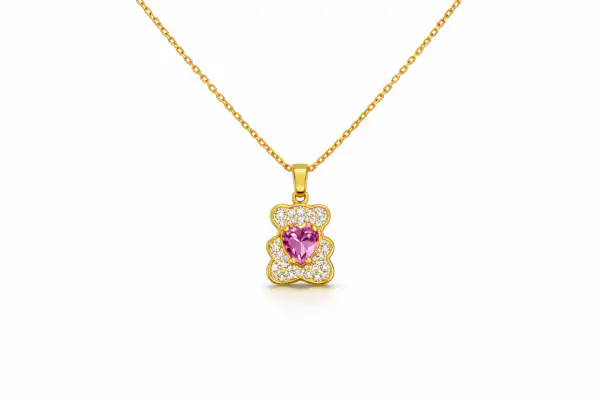Колие Amour Teddy Pink