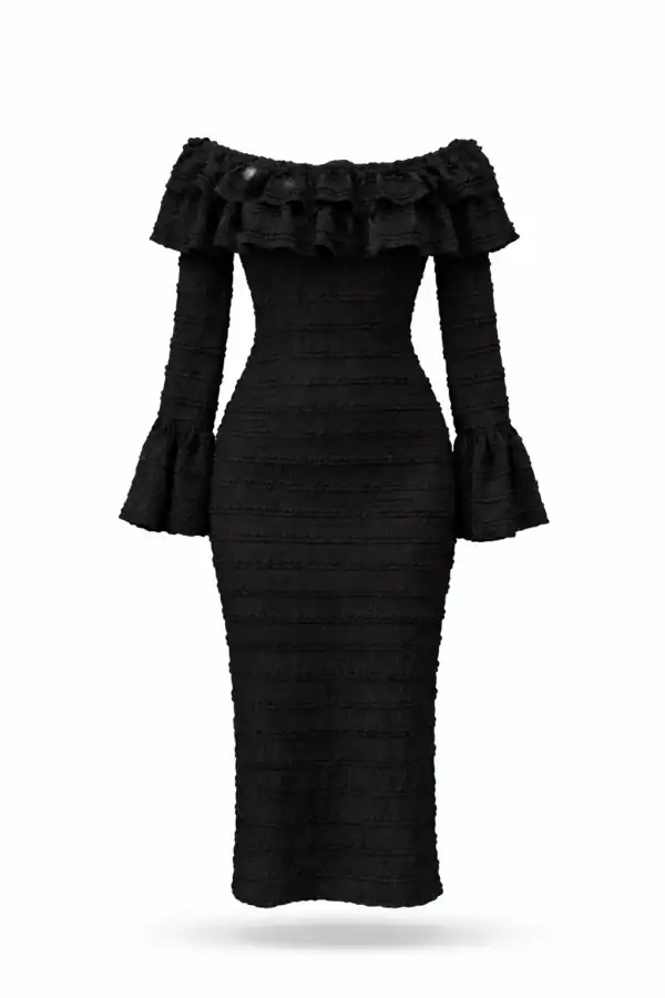 Рокля Rosé Ruffle - снимка 3