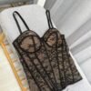 Дантелен корсет Noir Lace - снимка 3