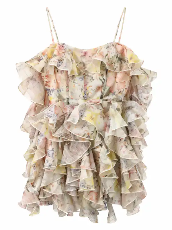 Мини рокля Blush Garden - снимка 4