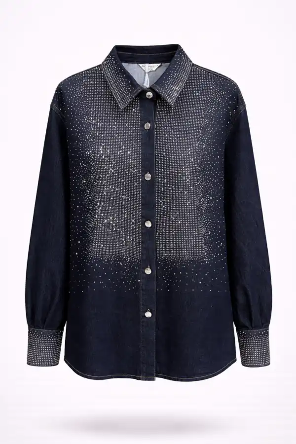 Дънкова риза Denim Crystal