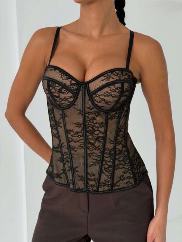 Дантелен корсет Noir Lace