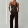 Дантелен корсет Noir Lace - снимка 2