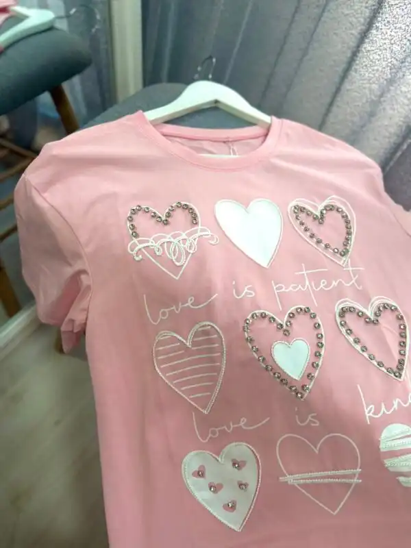 Тениска Pink heart