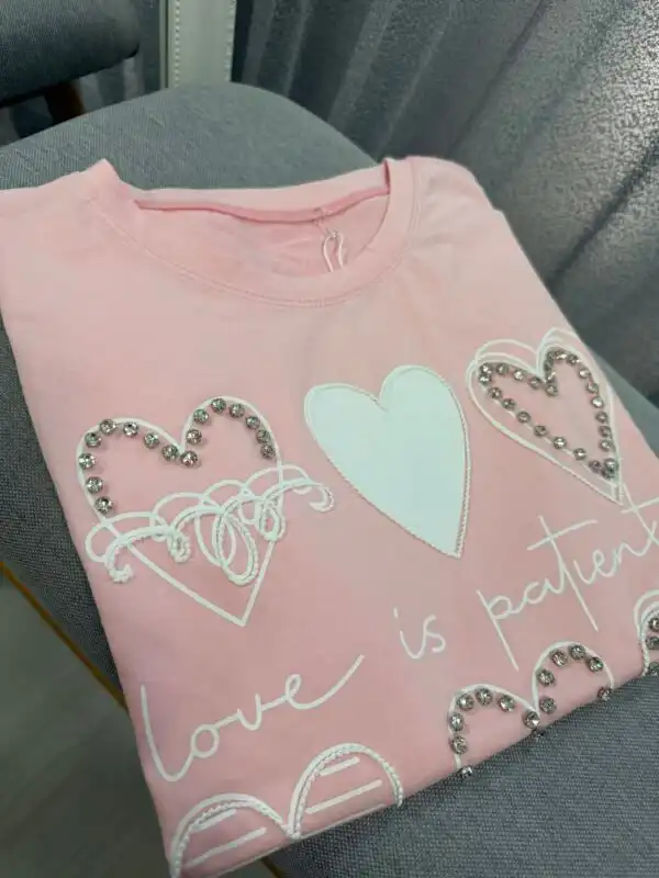 Тениска Pink heart - снимка 2