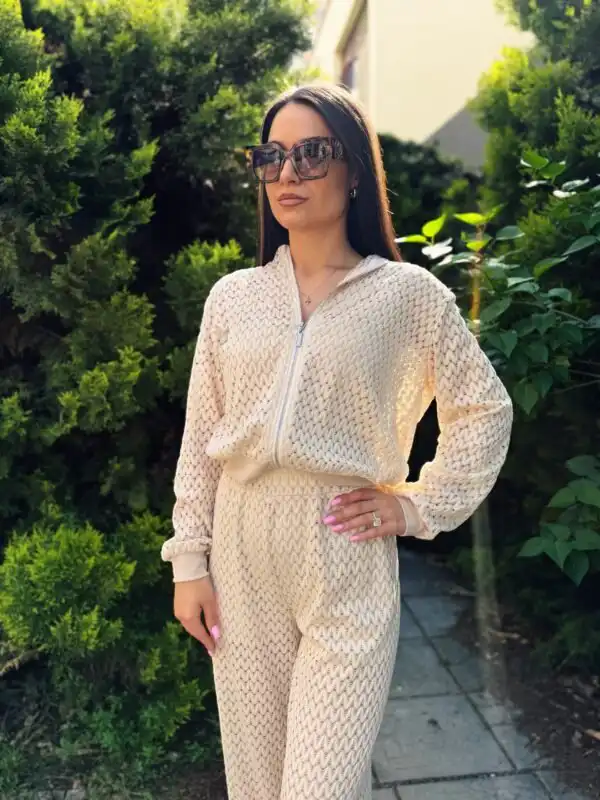 Сет Cream Luxe Knit - снимка 3