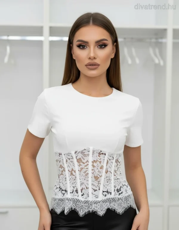Блуза с дантела Bianca
