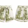 Къс панталон Green flower - снимка 2