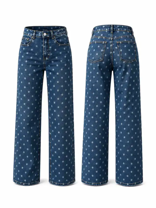 Дънки Polka dots - снимка 4