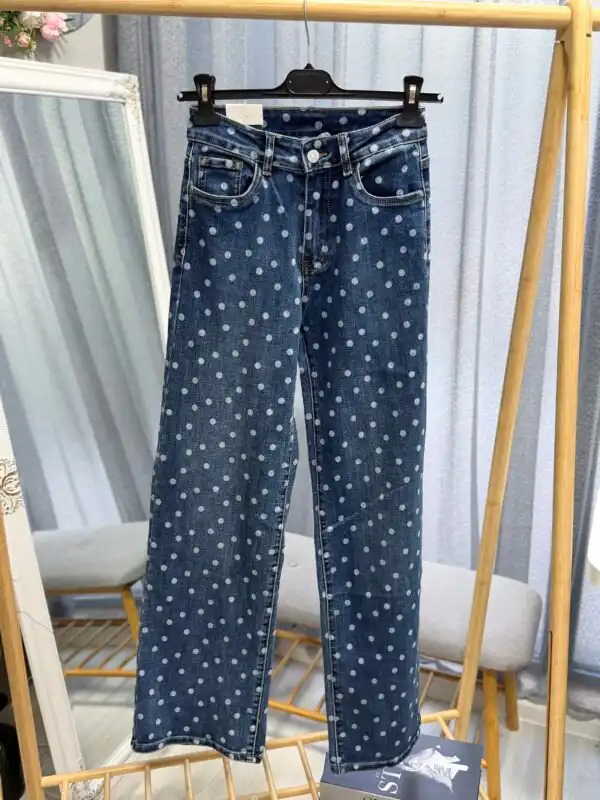 Дънки Polka dots - снимка 2