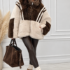 Палто от еко косъм Brownie